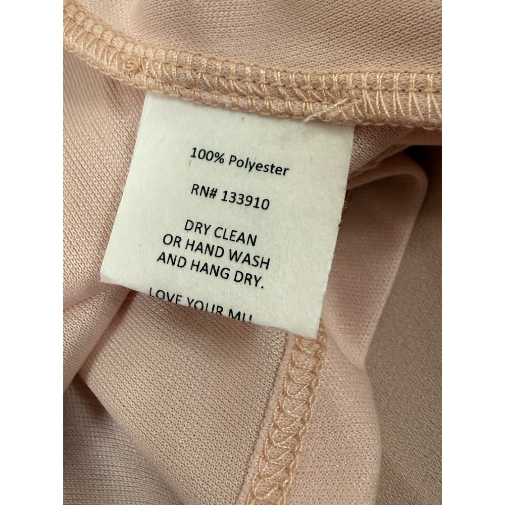Show Me Your MuMu Jenn Chiffon Bridesmaid Maxi Dress Dusty Blush Sz Large NWT - Picture 9 of 10